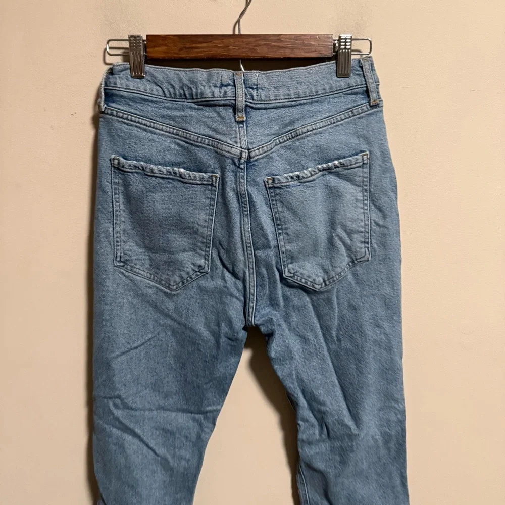 AGOLDE Riley High Rise Straight Crop Jeans Whiplash-  Size 28